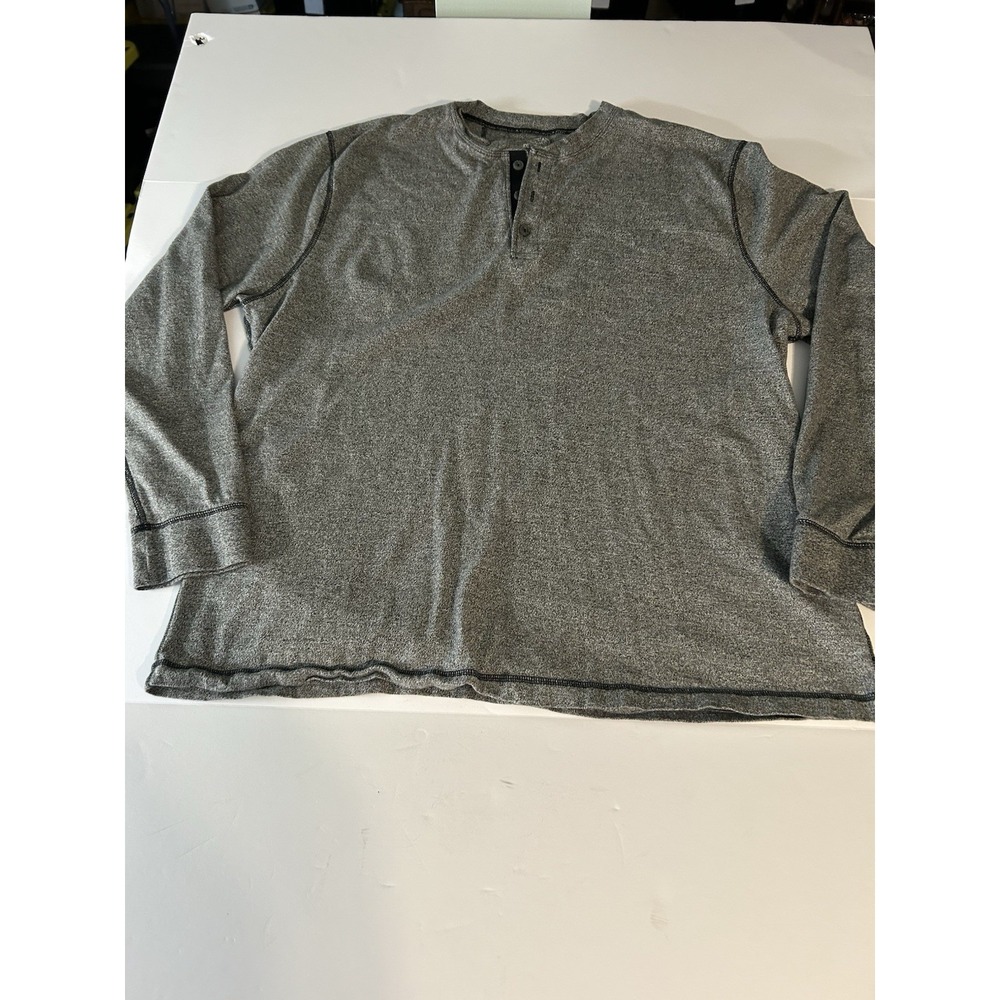 Gray 3 Button Henley XXL by Ocean+Coast